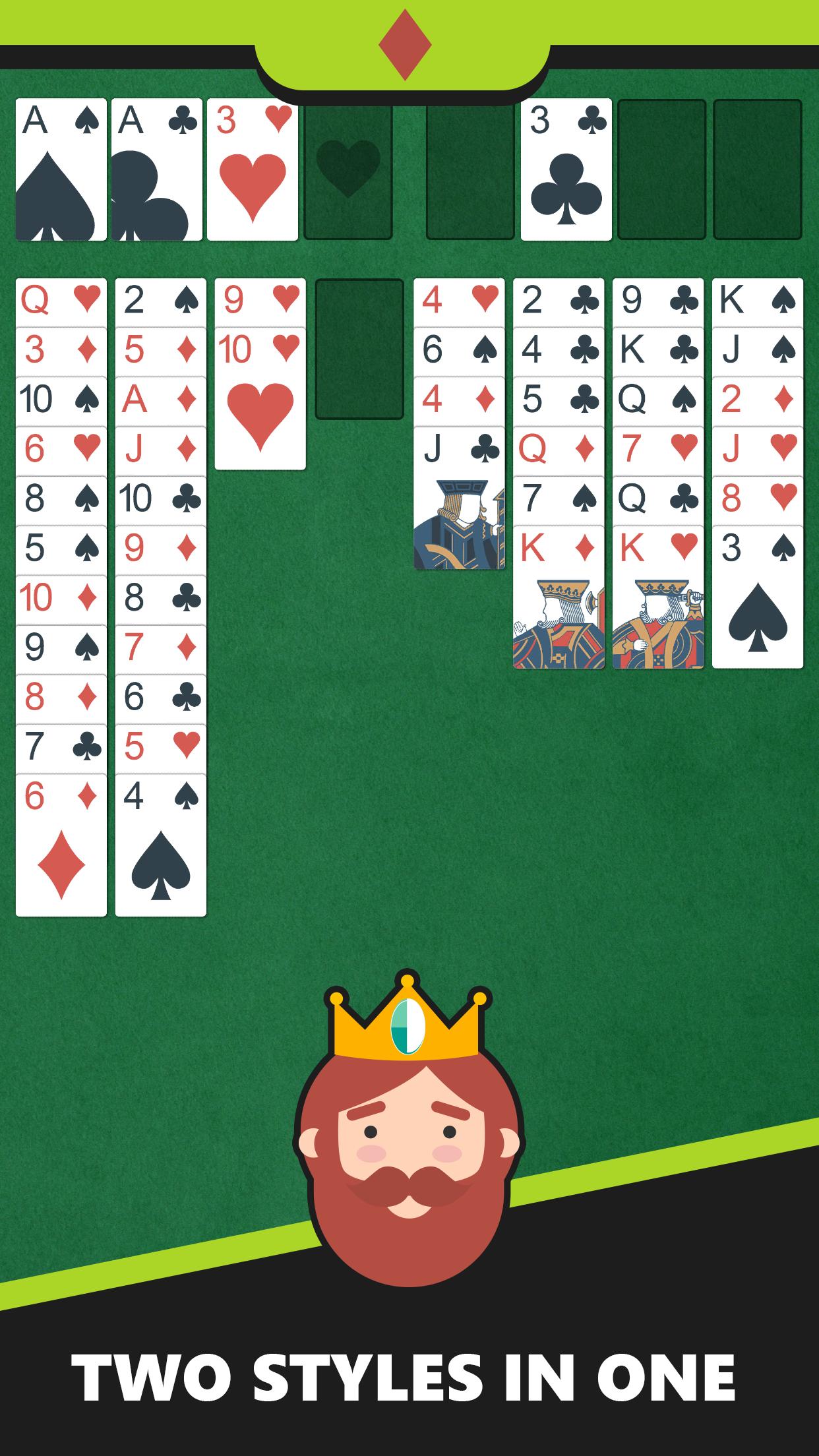 spider solitaire 的最佳用户体验国王纸牌空当接龙游戏玩法 纵向