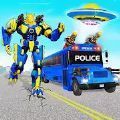 警車機器人汽車圖標