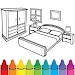 卧室着色Bedroom Coloring Games