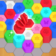 堆叠六边形颜色分类(Hexa Up!)