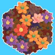 花朵層層消