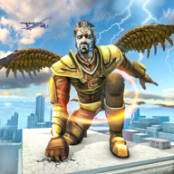 飛獅繩英雄動物救援（Flying Lion Rope Hero Melee Combat）