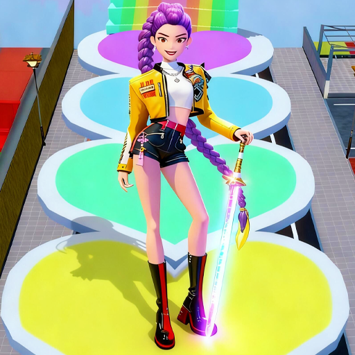 長發(fā)女孩酷跑游戲