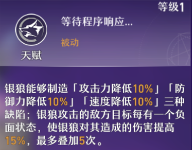 崩坏星穹铁道银狼怎么样技能天赋介绍