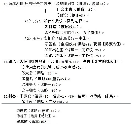 后宫三千人第九章冷宫篇攻略