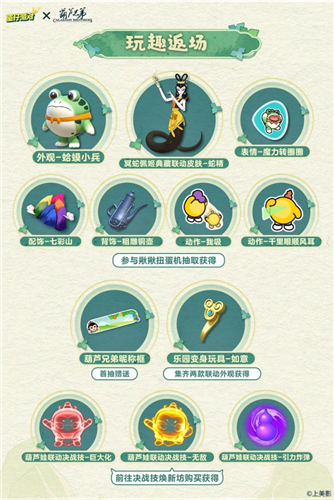 蛋仔派对葫芦兄弟联动返场七娃加入战场