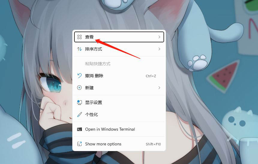 怎么设置Win11小图标