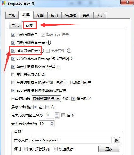 Snipaste截屏首选项如何设置