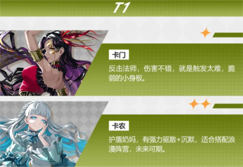 宿命回响强势角色有哪些