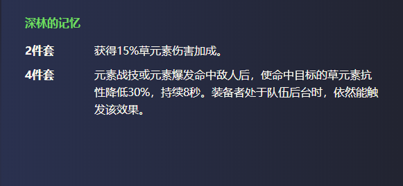 原神深林的记忆适合谁用