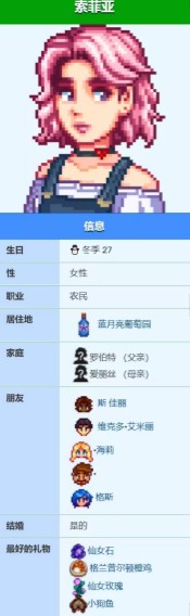 星露谷物语索菲娅爱心事件介绍