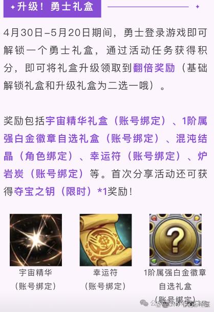 DNF手游:30号四大活动上线!送幸运符和属强徽章