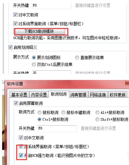 有道词典设置屏幕取词以及自动翻译的详细操作方法