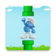 飞翔的蓝精灵猫Flappy Smurf Cat