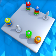 旋转螺丝平台Sort Them screws 3D