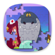 之字形和鲨鱼拼图(Zig And Sharko Jigsaw Puzzle)